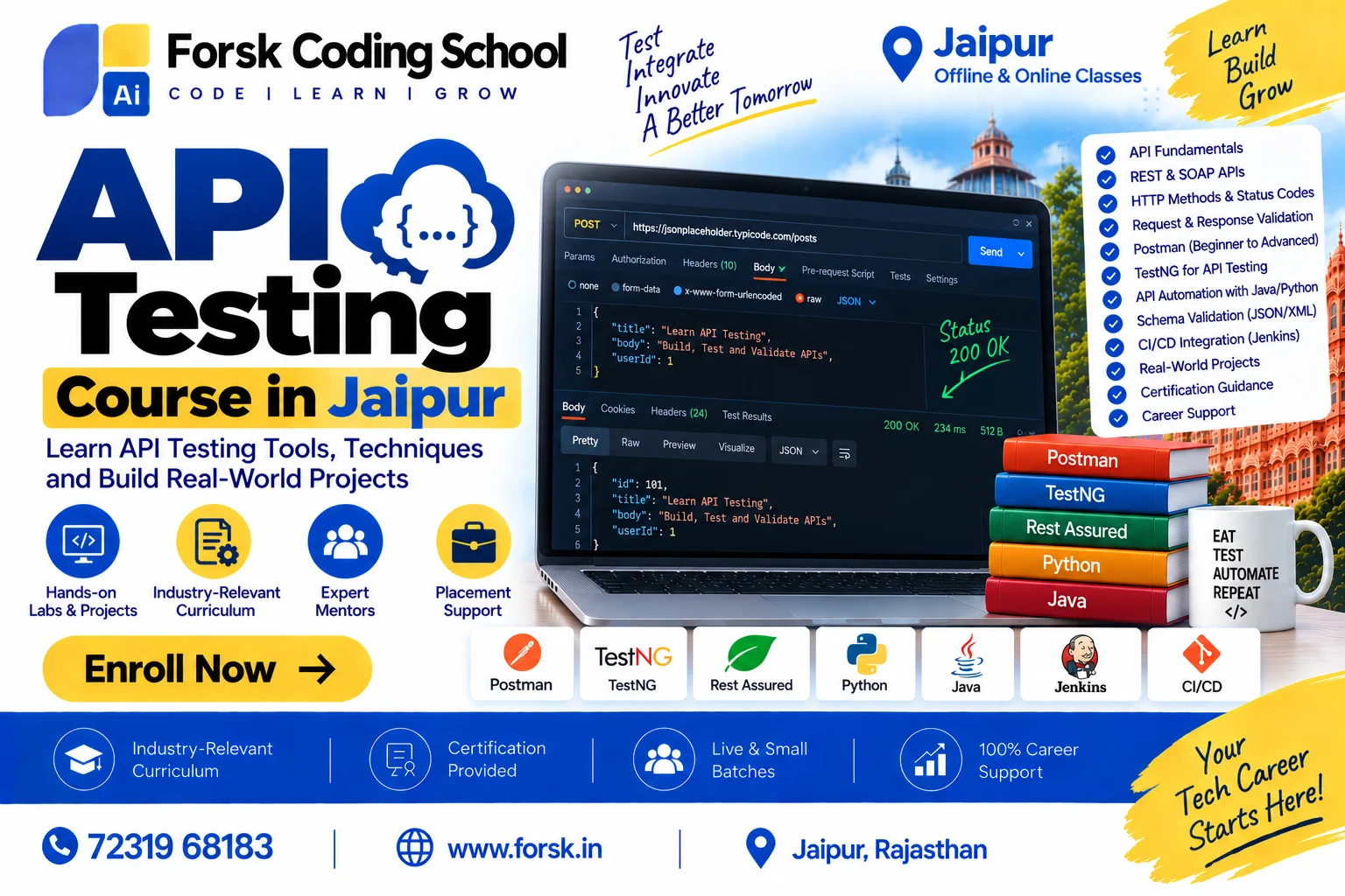 API Testing Course Jaipur Course in Jaipur at Forsk Coding School