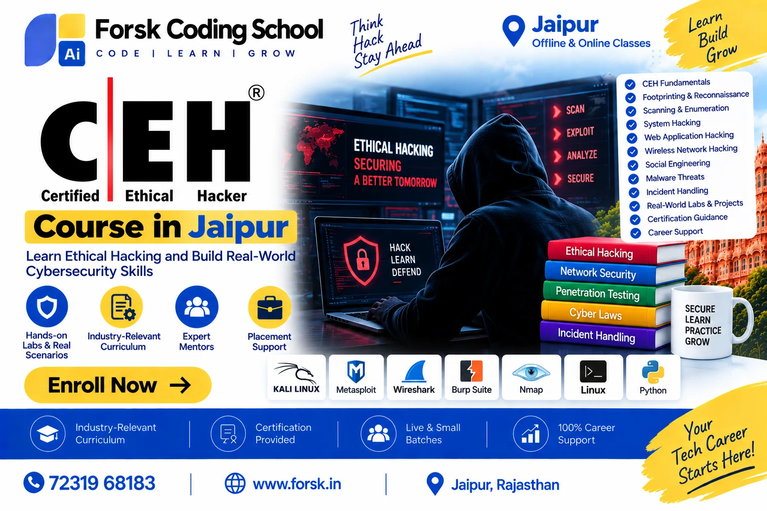 Ceh Course Jaipur Course in Jaipur at Forsk Coding School