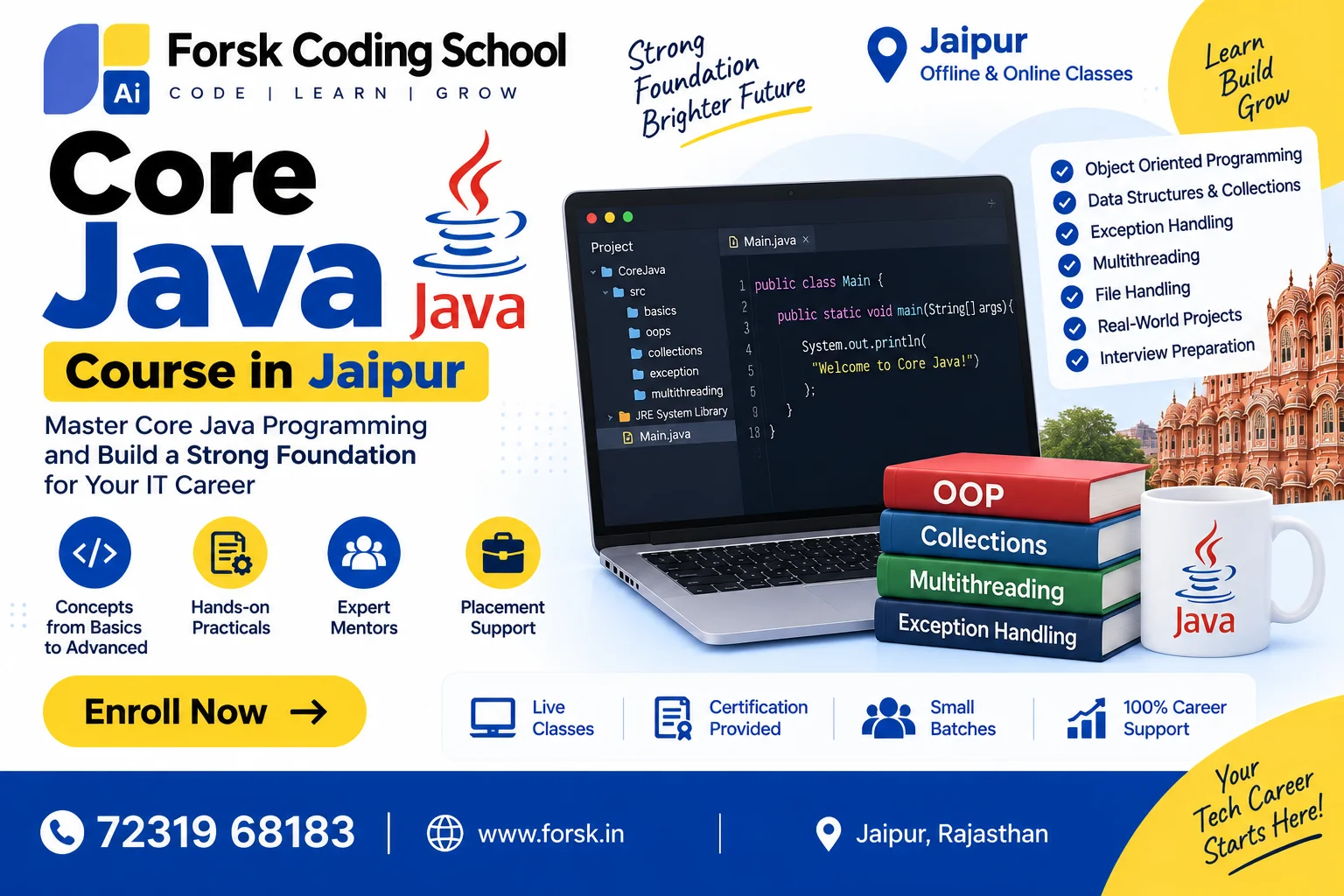 Core Java Course Jaipur Course in Jaipur at Forsk Coding School