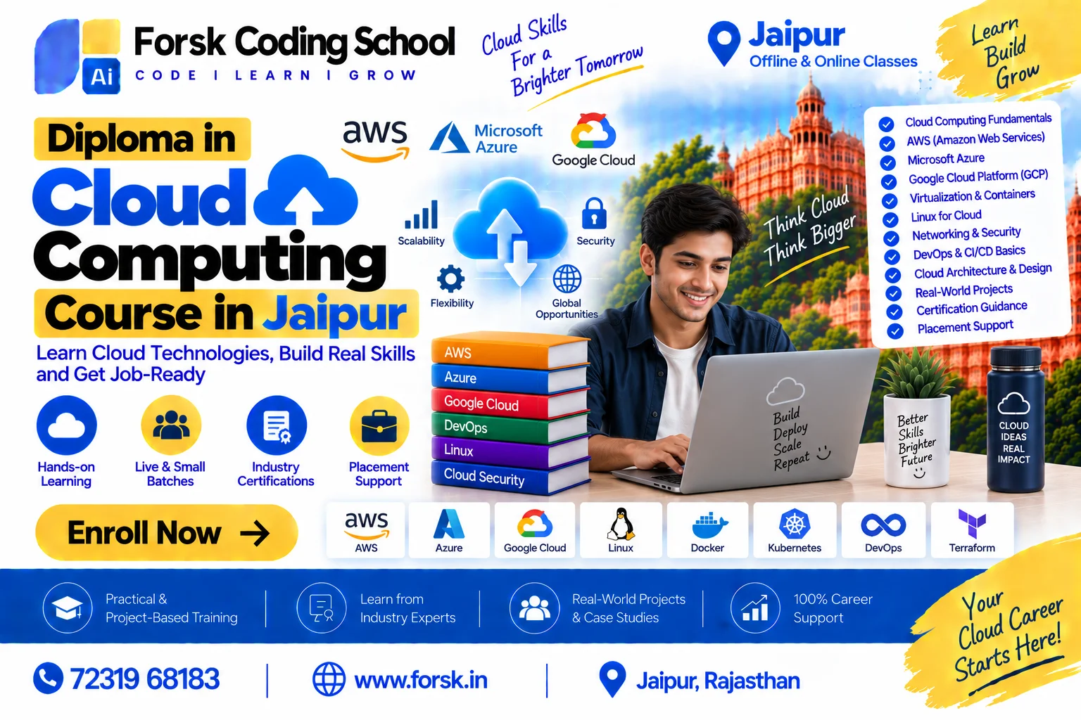 Diploma in Cloud Computing Jaipur Course in Jaipur at Forsk Coding School