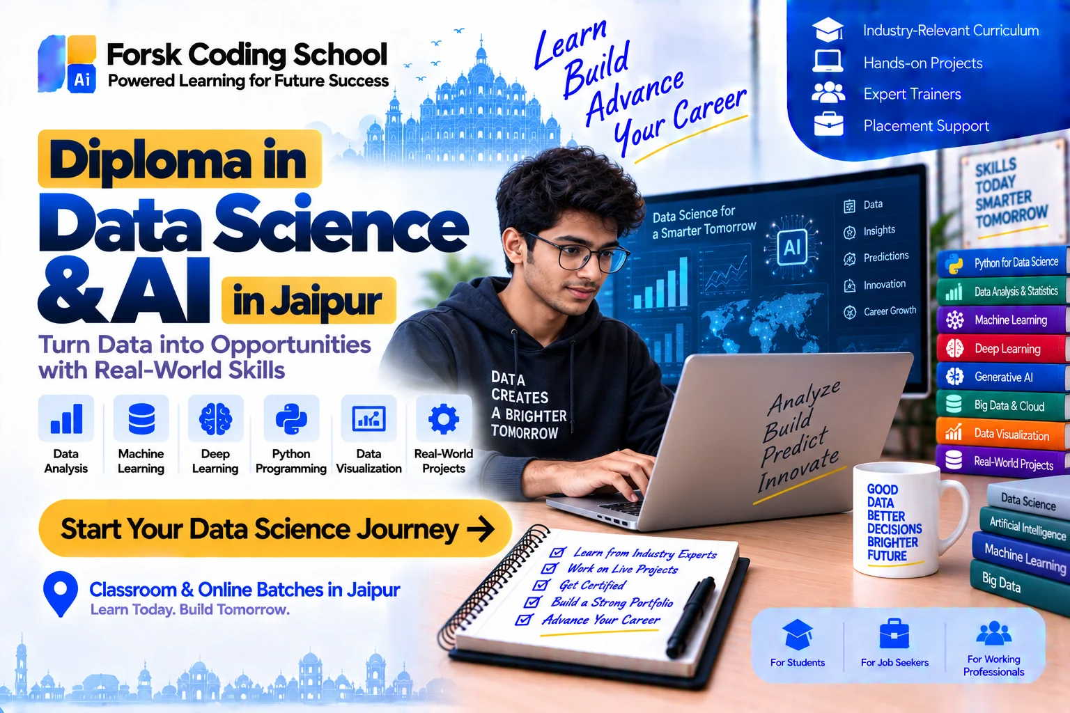Diploma in Data Science & AI Jaipur Course in Jaipur at Forsk Coding School