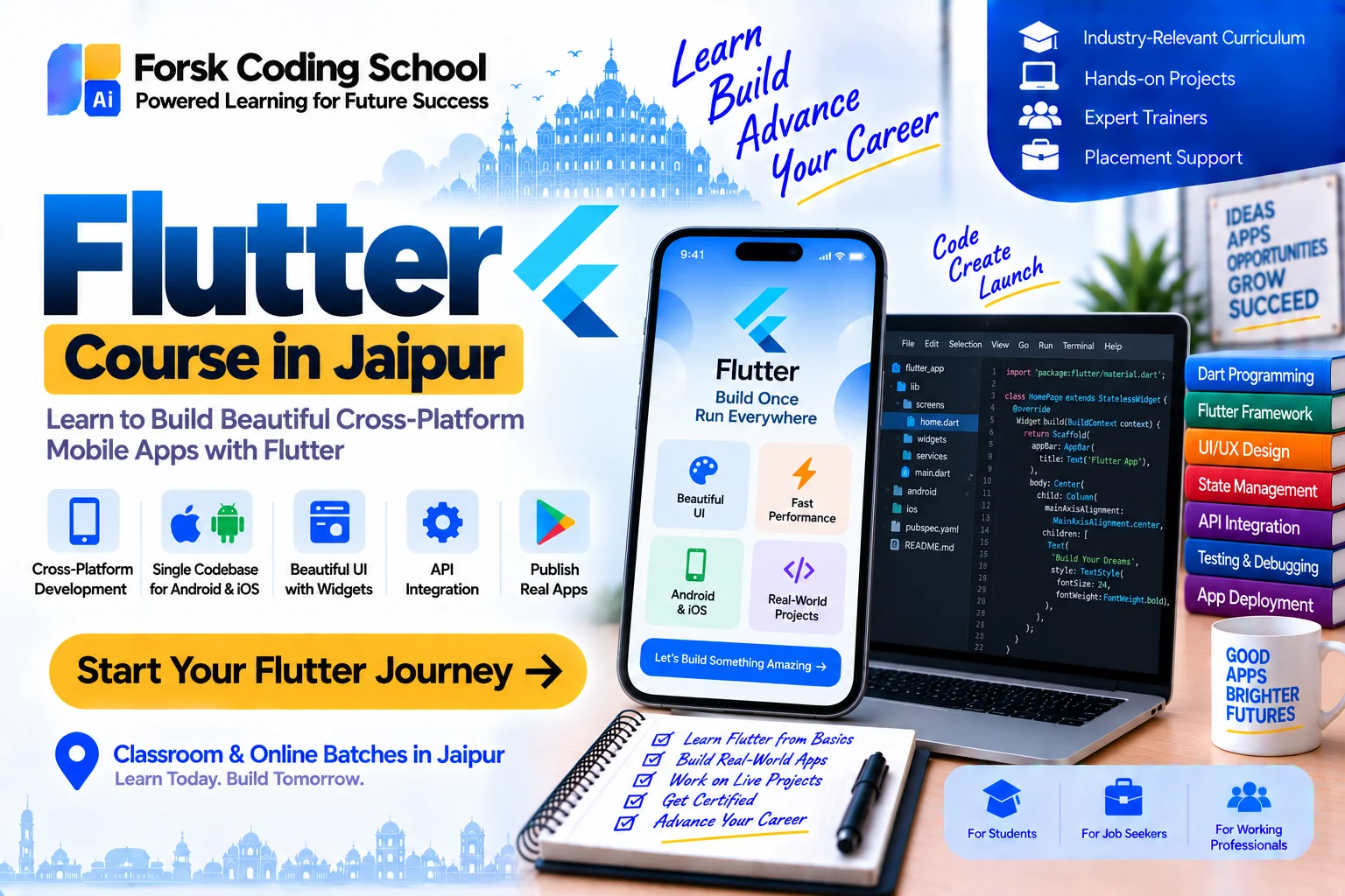 Flutter Course Jaipur Course in Jaipur at Forsk Coding School
