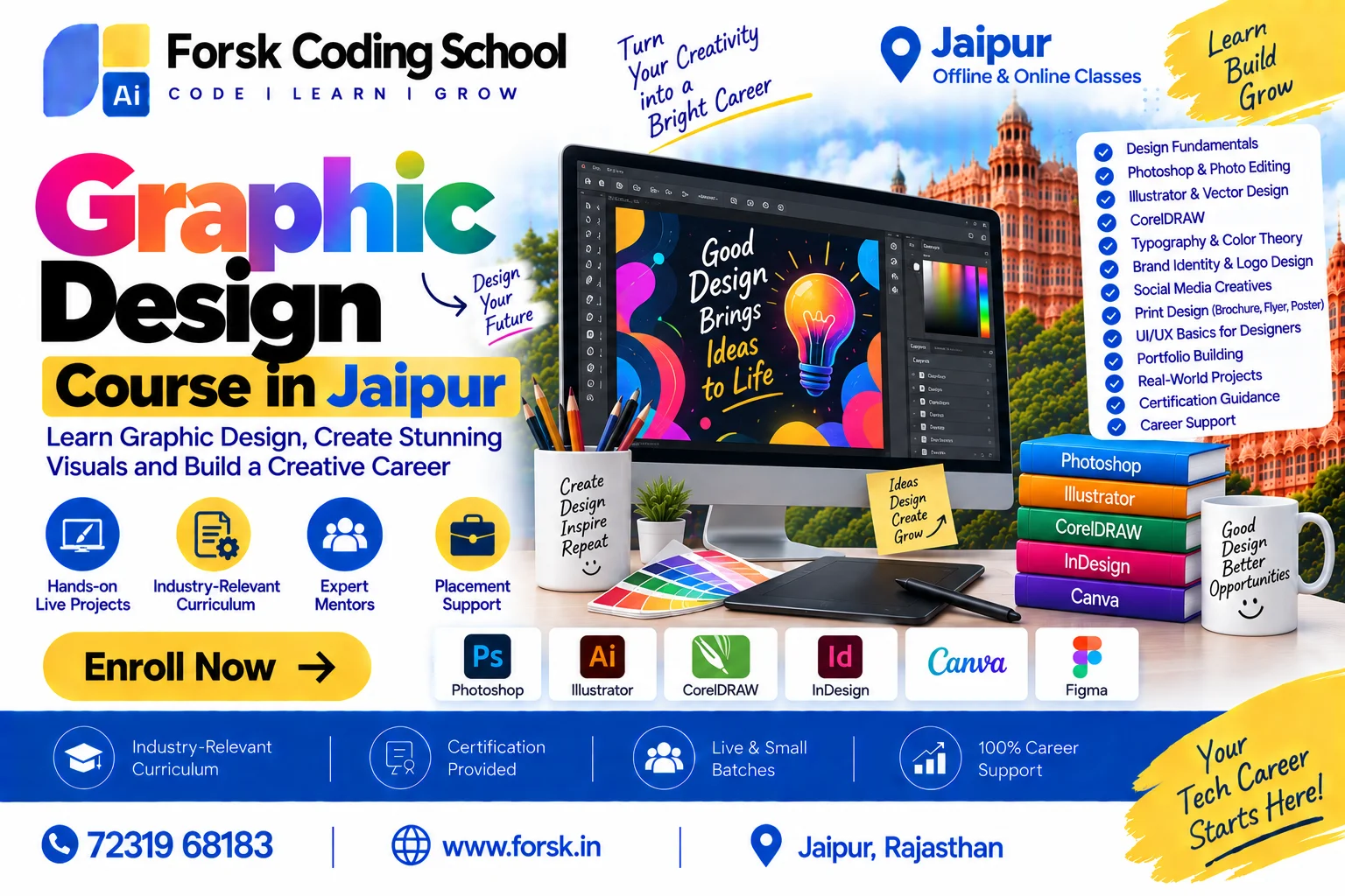 Graphic Design Course Jaipur Course in Jaipur at Forsk Coding School