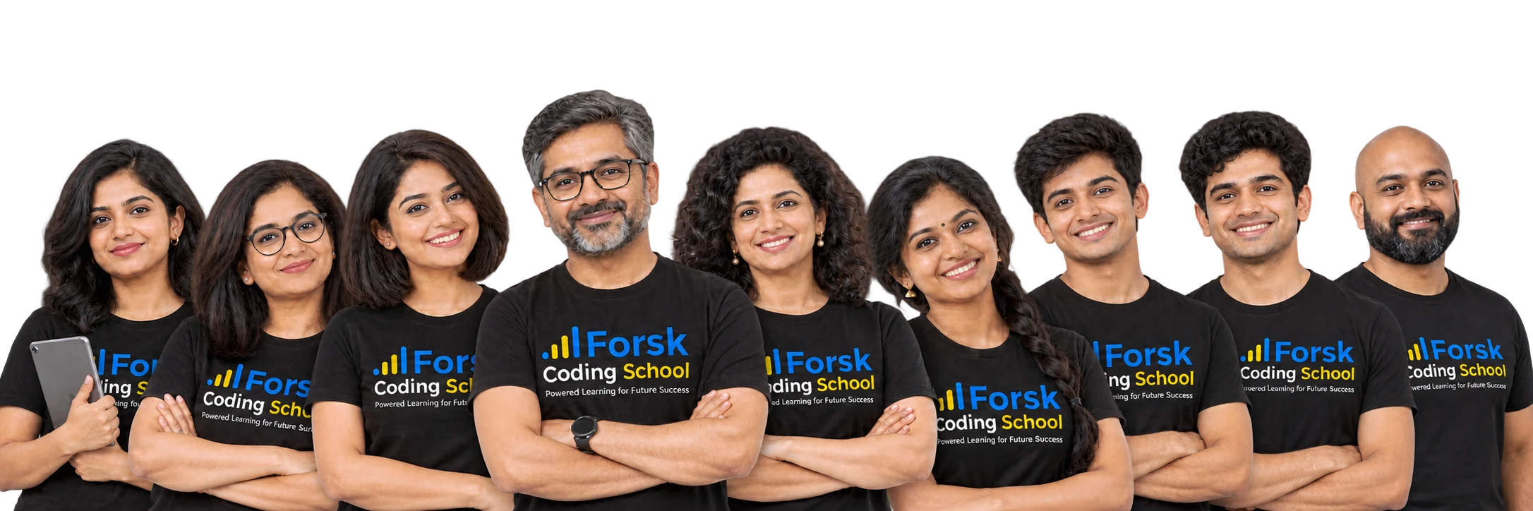 Forsk mentor team: Ekta Bose, Garima Wadhwa, Manish Iyer, Pooja Tiwari, Priya Rao, Tamanna Chawla, Uday Khandelwal, Vedant Gupta and Vishal Menon