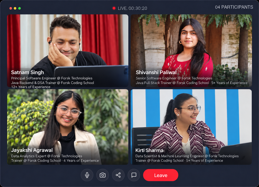 Forsk Coding School trainers team in Jaipur