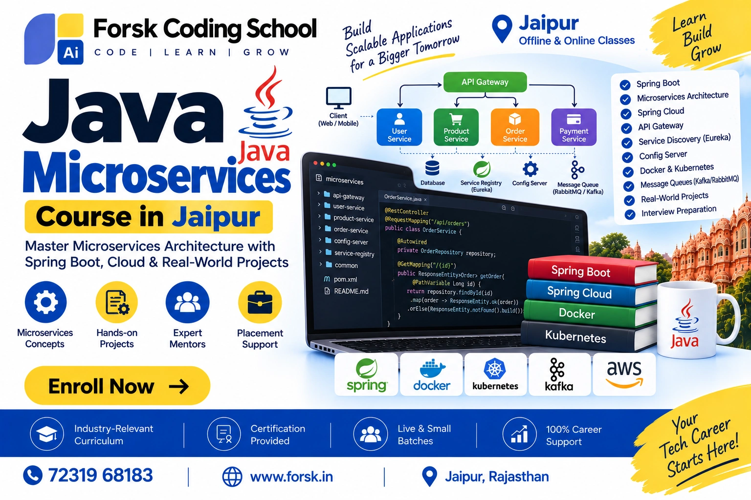 Java Microservices Course Jaipur Course in Jaipur at Forsk Coding School