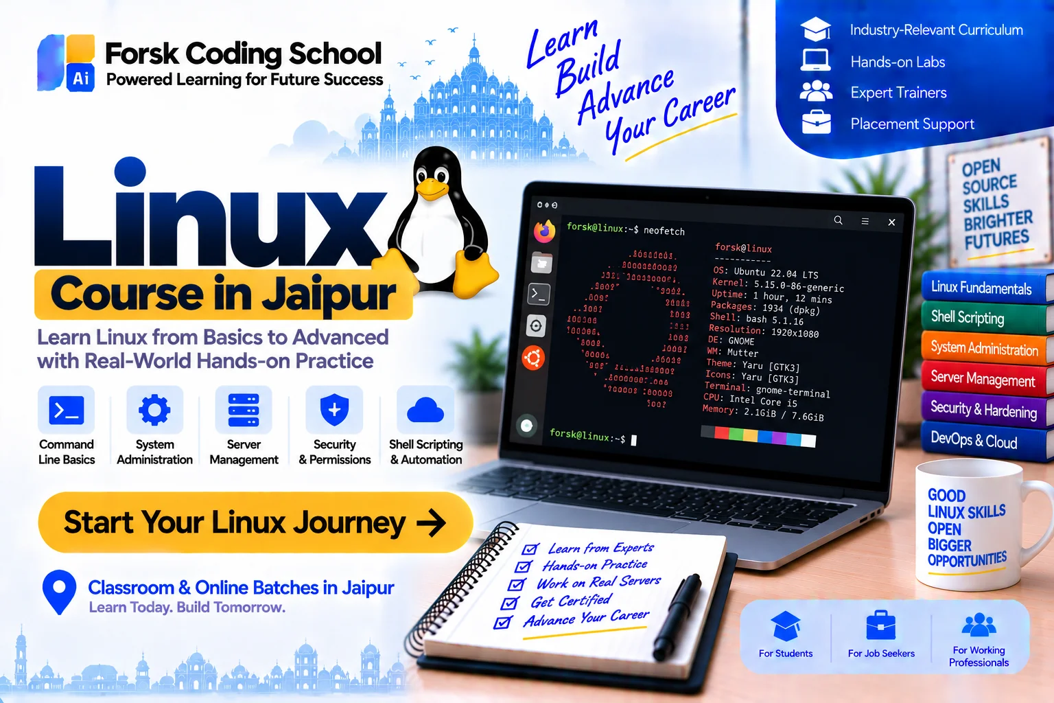 Linux Course Jaipur Course in Jaipur at Forsk Coding School