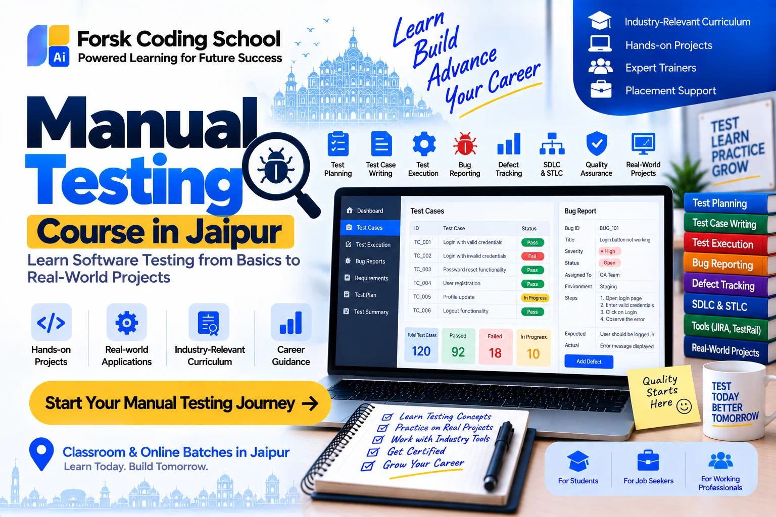 Manual Testing Course Jaipur Course in Jaipur at Forsk Coding School