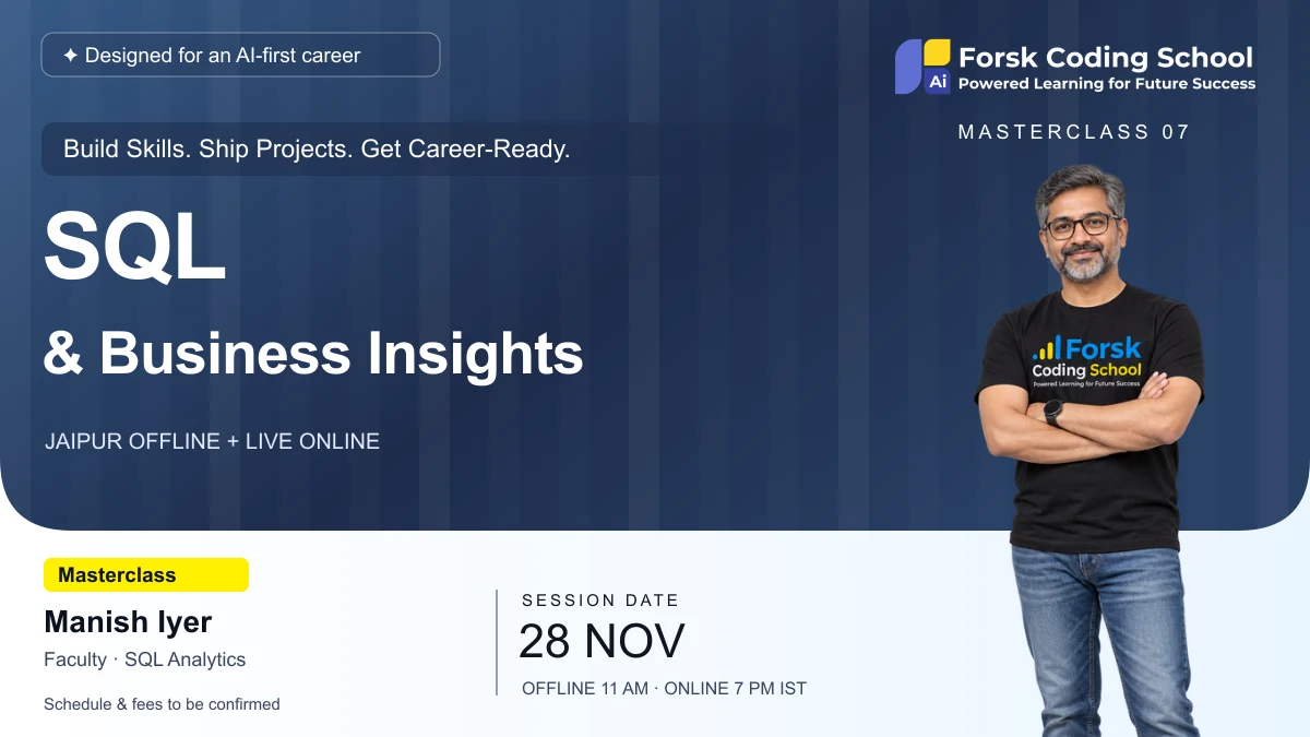 Answer business questions with SQL with Manish Iyer