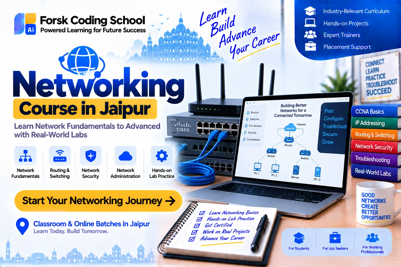 Networking Course Jaipur Course in Jaipur at Forsk Coding School