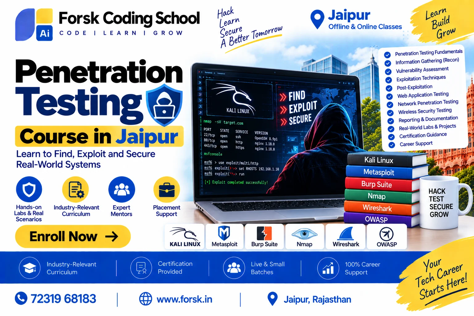 Penetration Testing Course Jaipur Course in Jaipur at Forsk Coding School