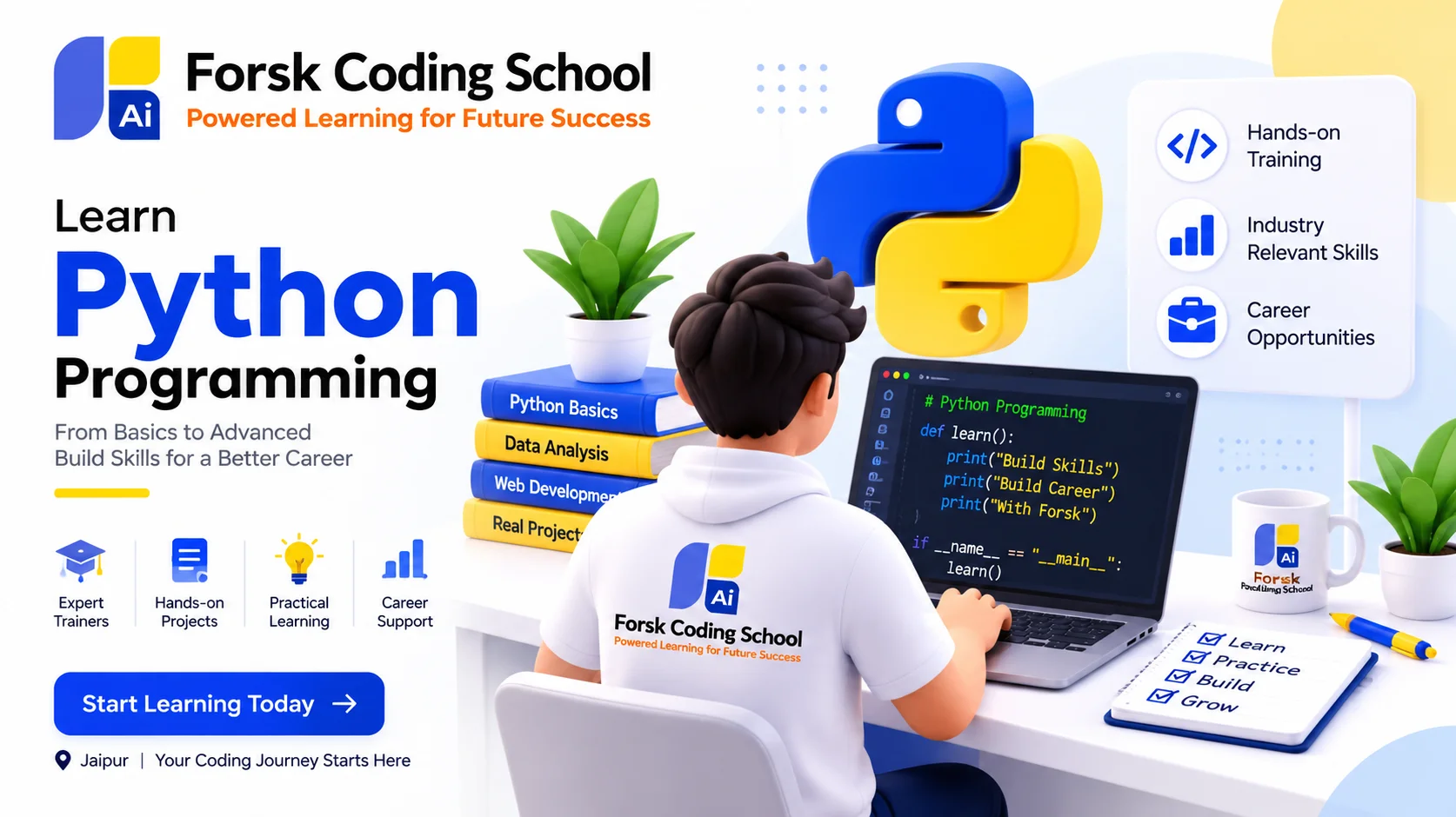 Python Programming Course Jaipur Course in Jaipur at Forsk Coding School
