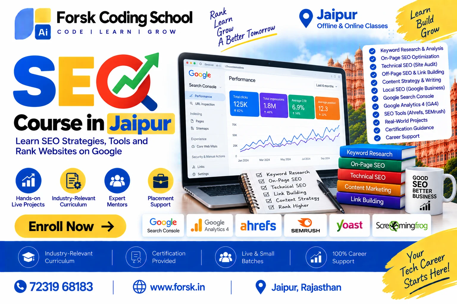 Seo Course Jaipur Course in Jaipur at Forsk Coding School
