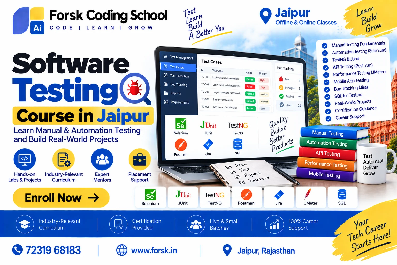 Software Testing Course Jaipur Course in Jaipur at Forsk Coding School