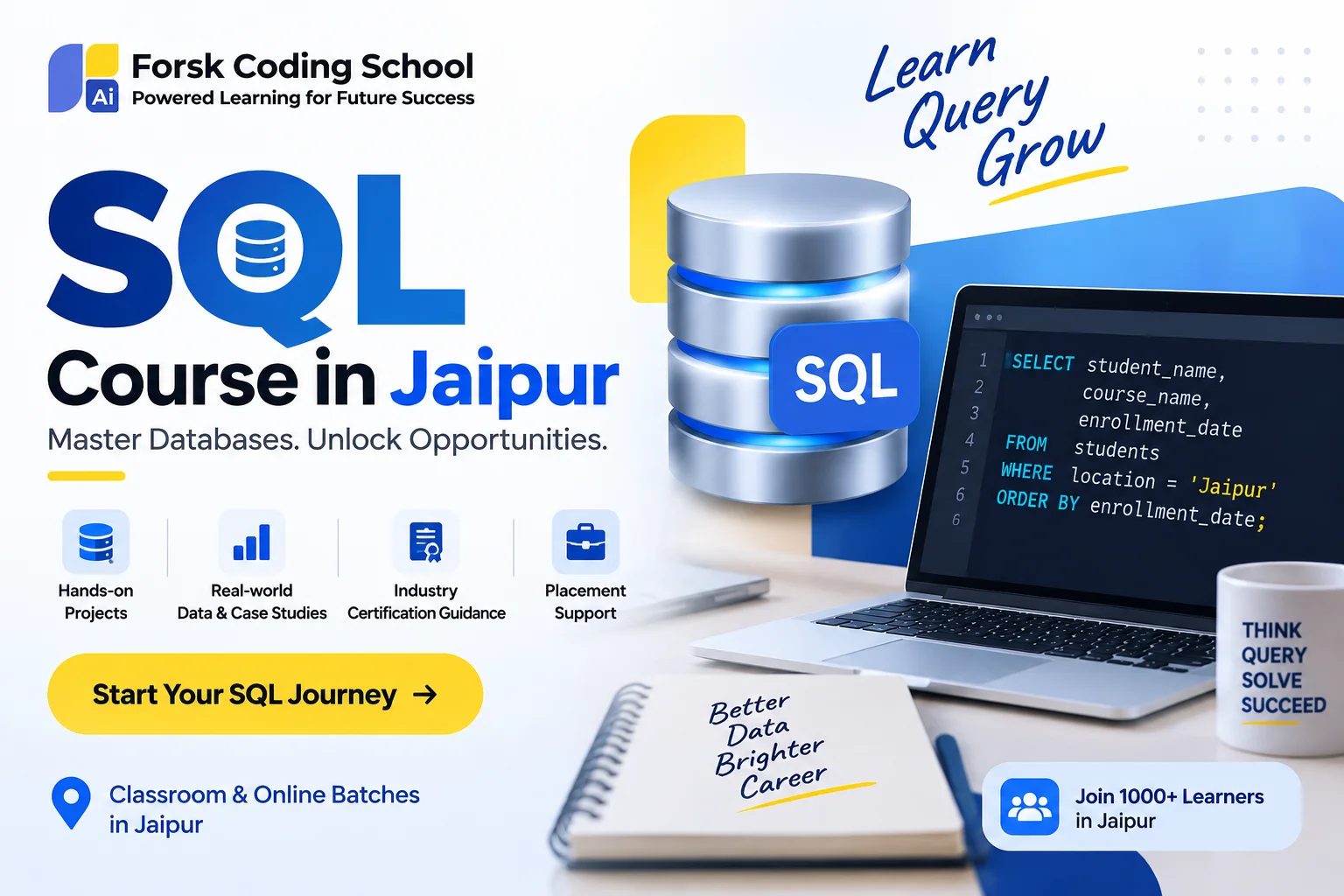 Sql Course Jaipur Course in Jaipur at Forsk Coding School
