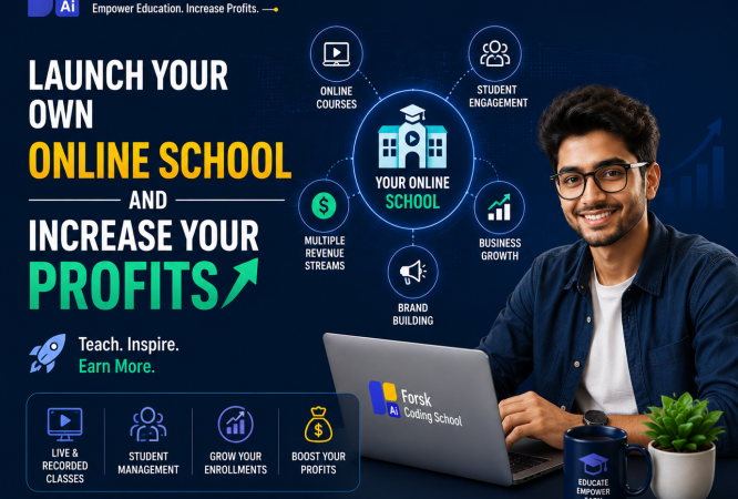 Launch Your Own Online School and Increase Your Profits by Forsk Coding School