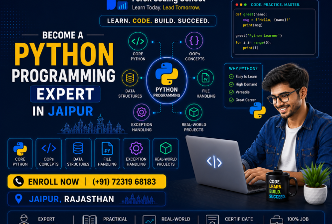 Become a Python Programming Expert in Jaipur by Forsk Coding School