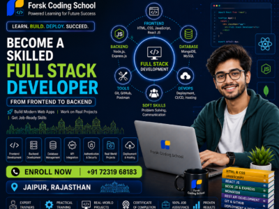 Become a Skilled Full Stack Developer with the Best Course in Jaipur at Forsk Coding School