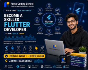 Become a Skilled Flutter Developer Course in Jaipur at Forsk Coding School