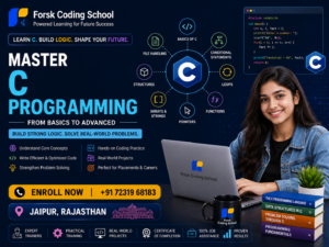 Master C Programming Course in Jaipur banner by Forsk Coding School