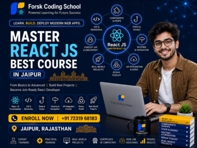 Master React JS with the Best Course in Jaipur at Forsk Coding School