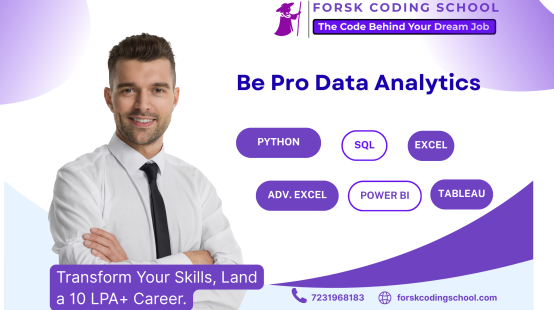 Data analytics course with Python SQL Excel Power BI Tableau at Forsk Coding School Jaipur