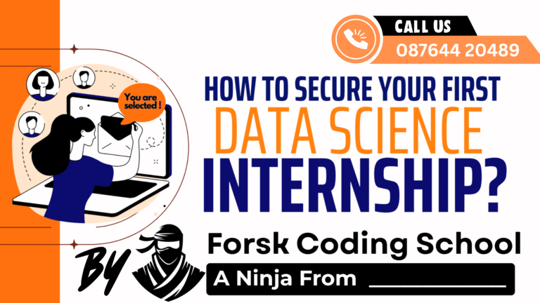 Student receiving internship confirmation message on laptop - Data Science Internship Jaipur by Forsk Coding School
