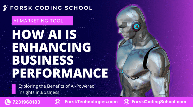 AI technology enhancing business performance with automation and data insights
