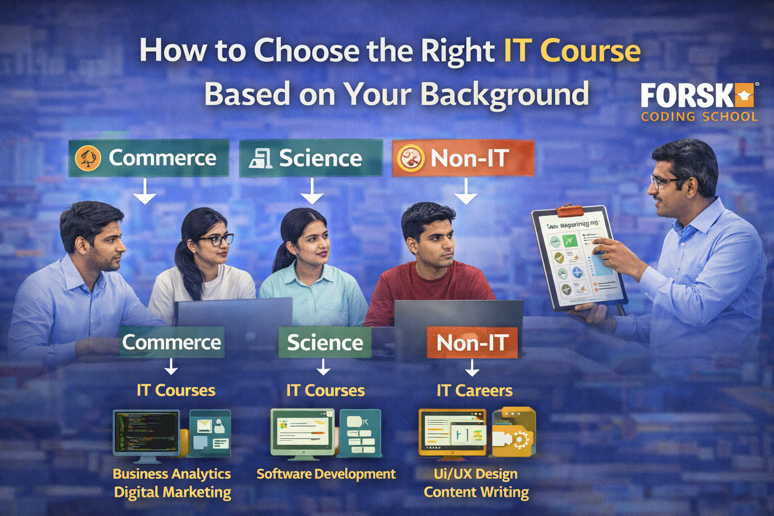 How to choose the right IT course based on background for students