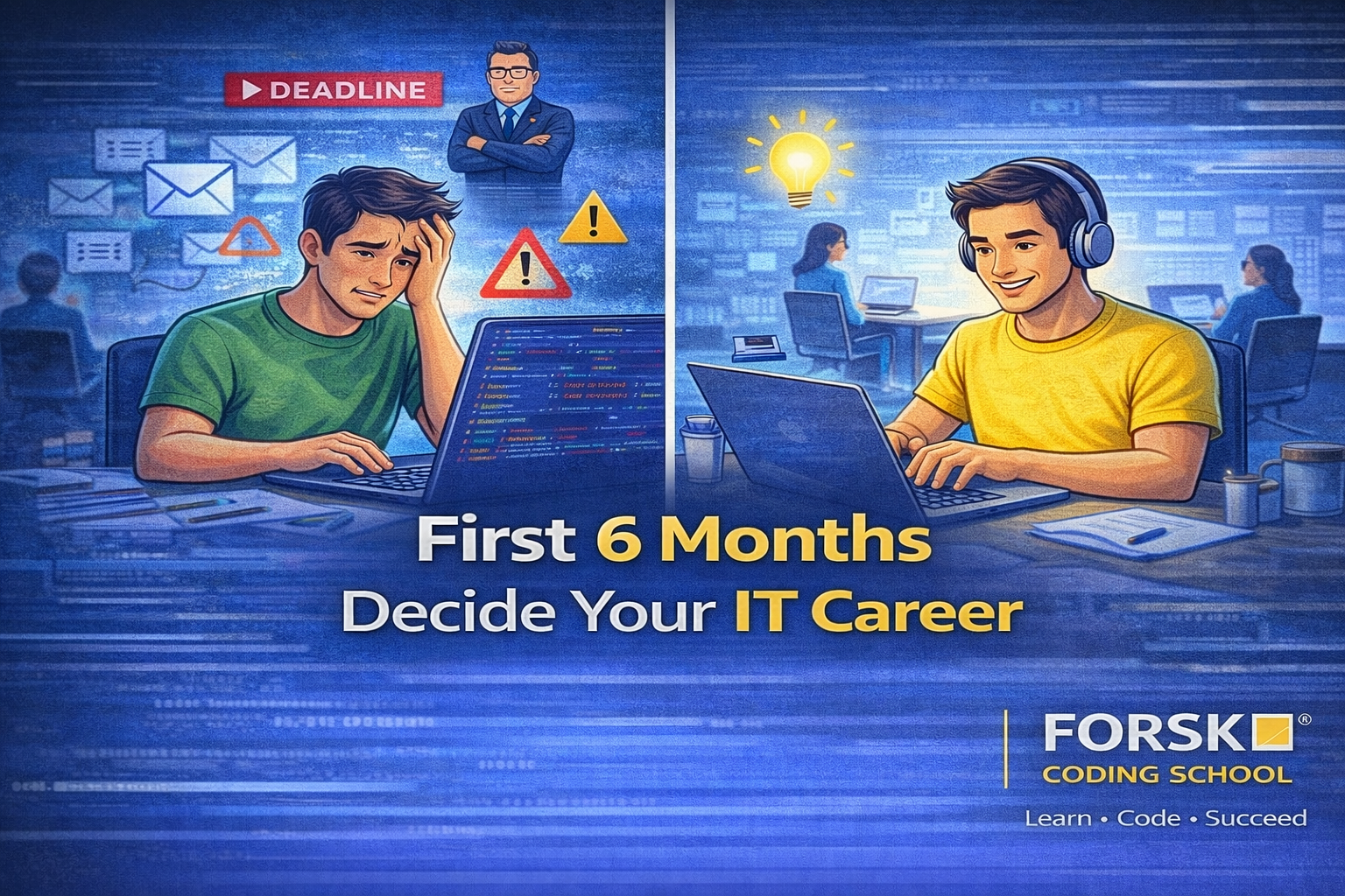 IT fresher workplace problems in first 6 months of IT job