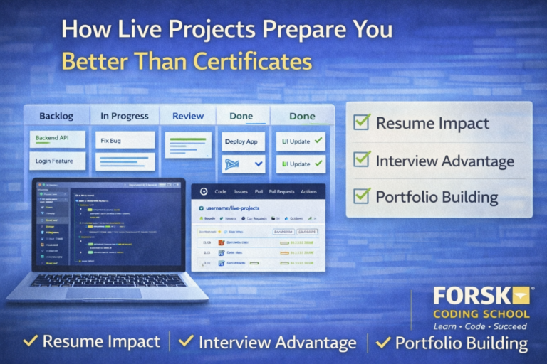 How live projects prepare you better than certificates for IT careers