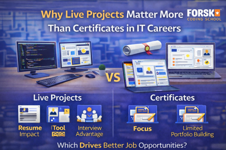 Why live projects matter more than certificates in IT careers