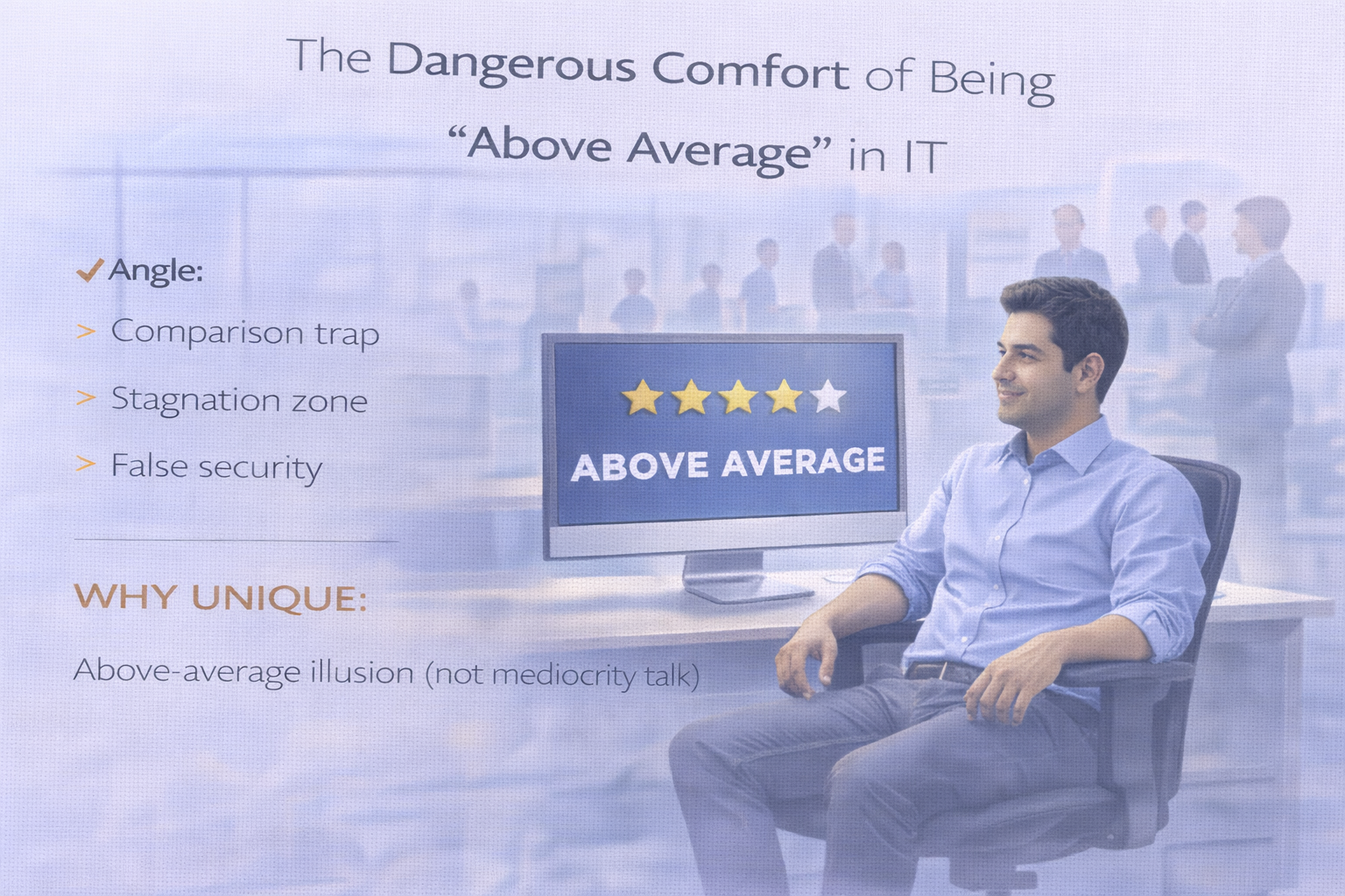 Why being above average in IT can quietly limit long-term career growth