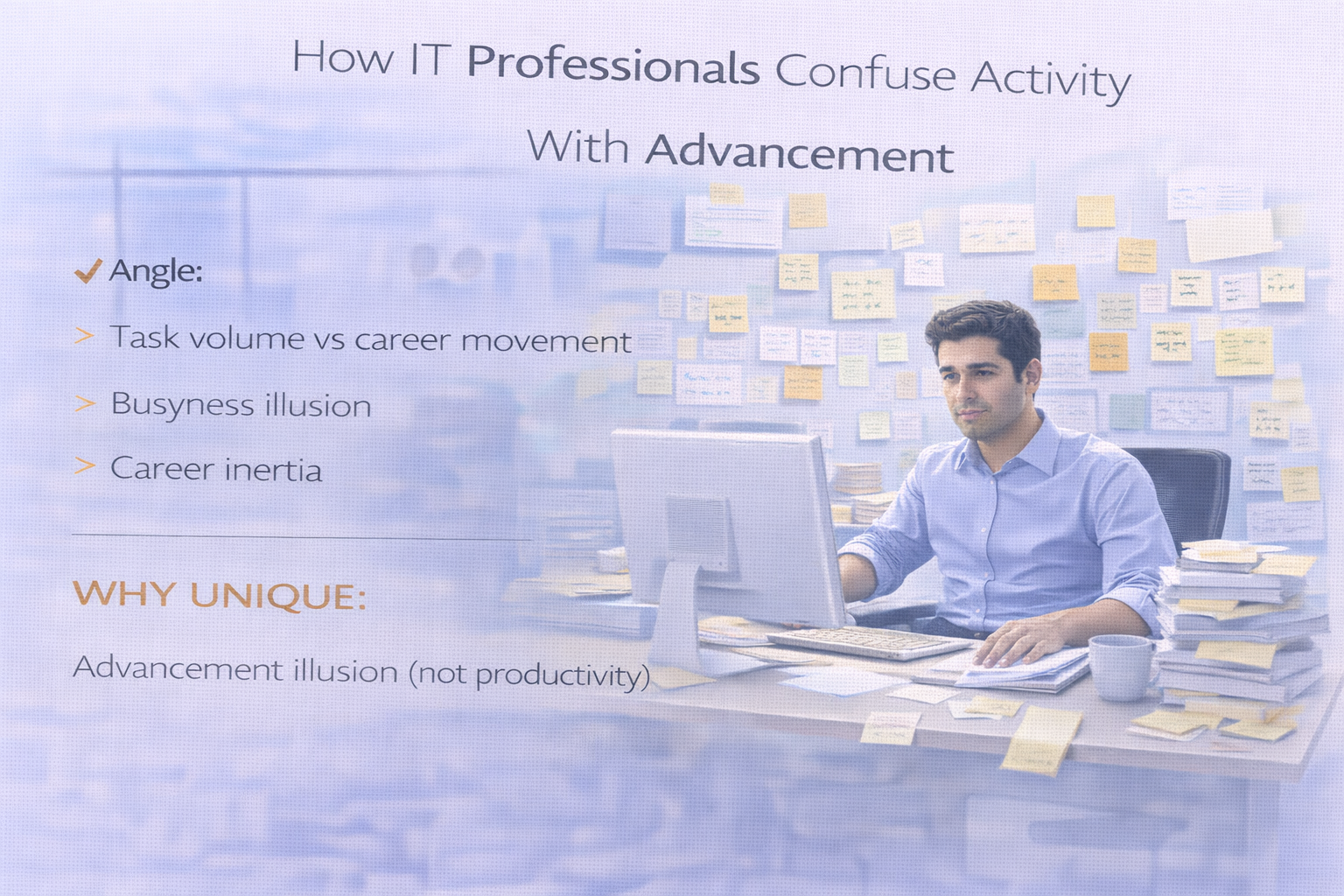 How IT professionals confuse being busy with real career advancement