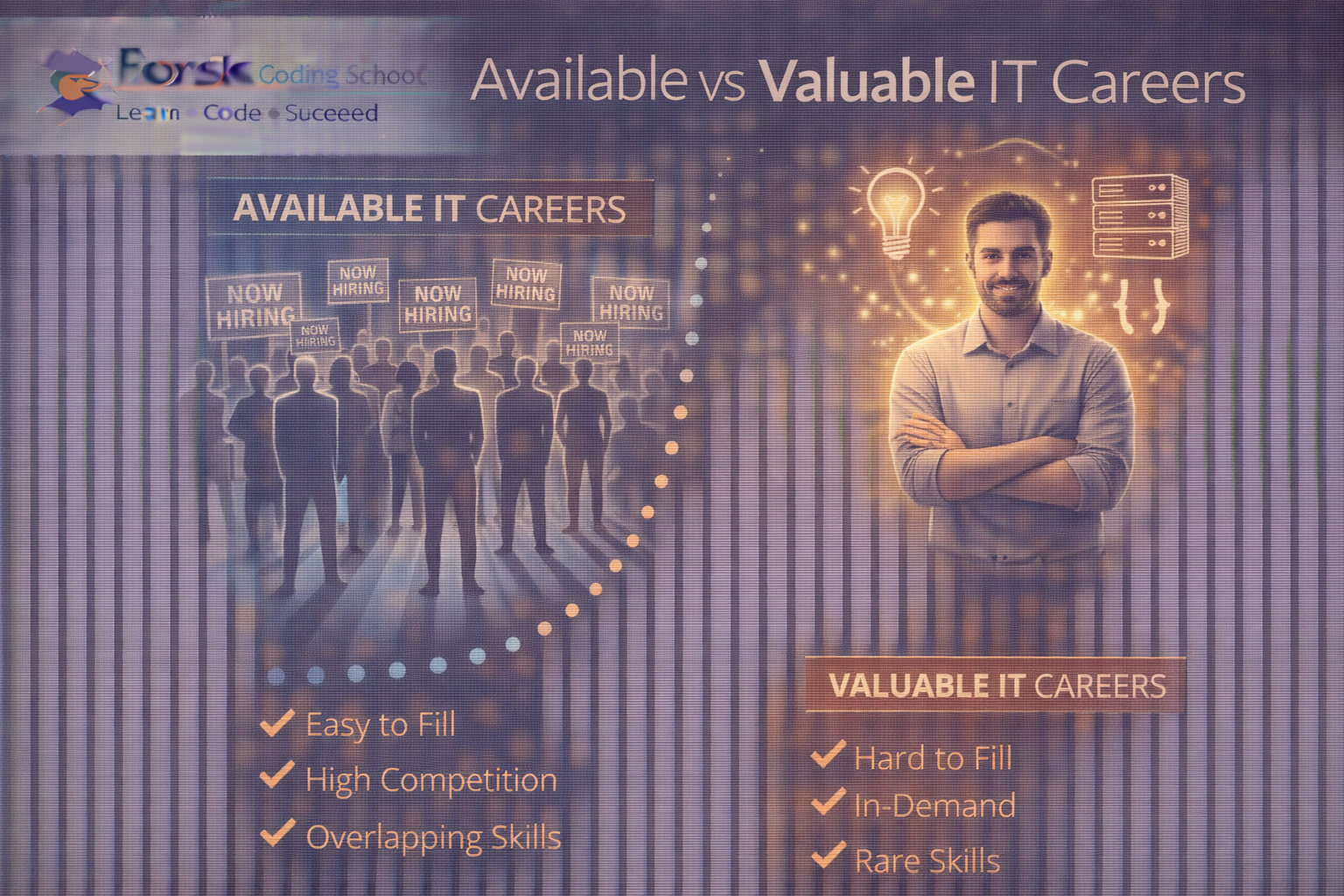 Difference between being available and being valuable in IT careers