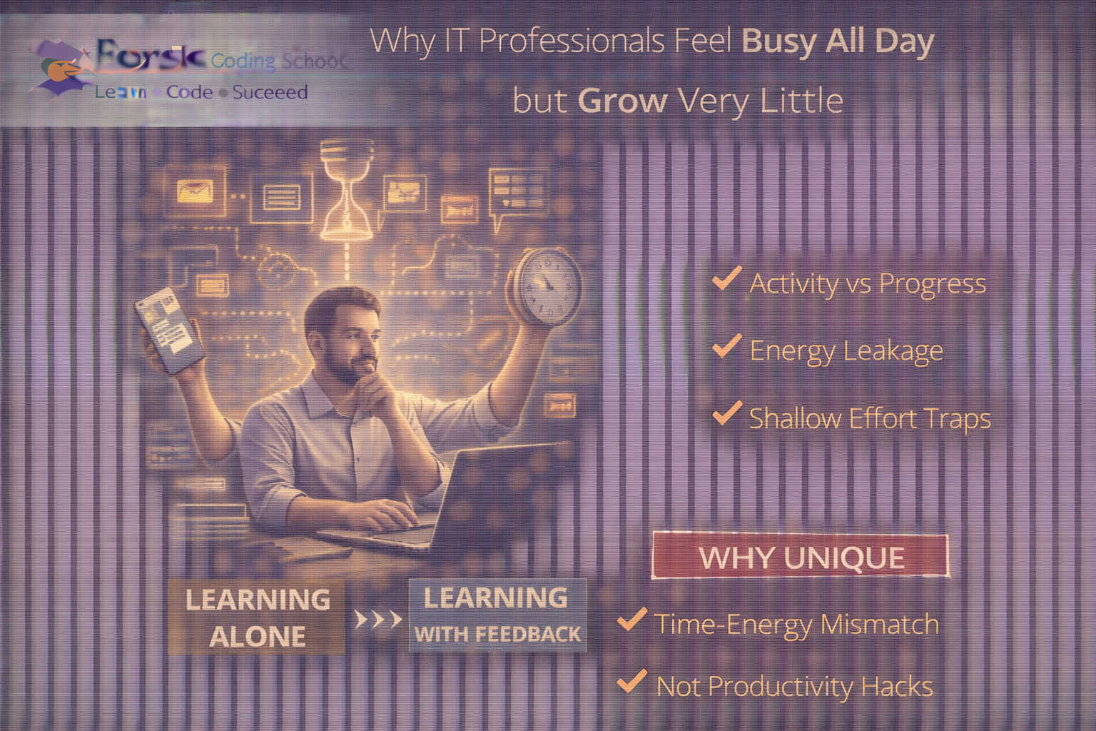 Why IT professionals feel busy all day but experience very little career growth