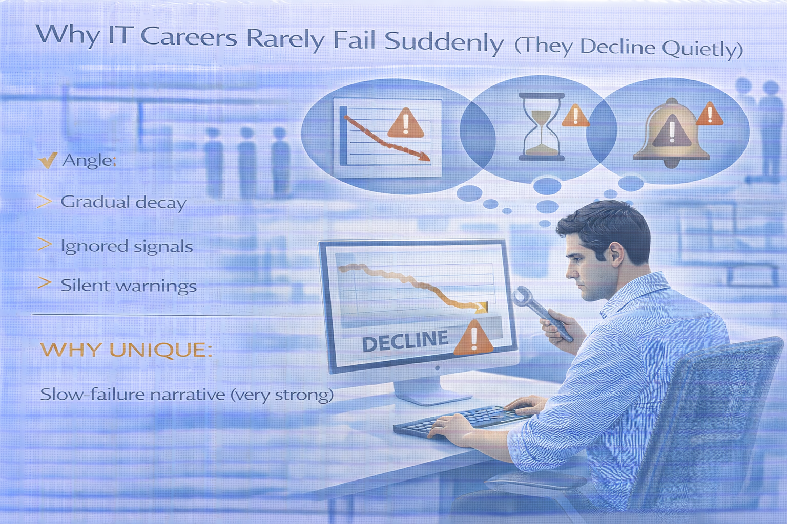 Why IT professionals stay busy but struggle with career growth