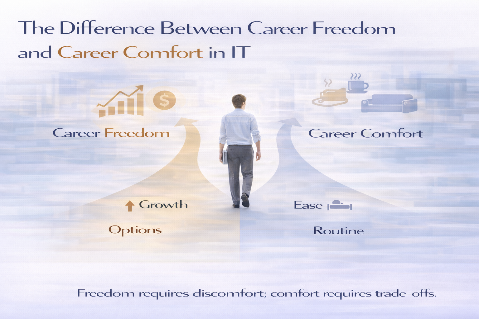The difference between career freedom and career comfort in IT careers