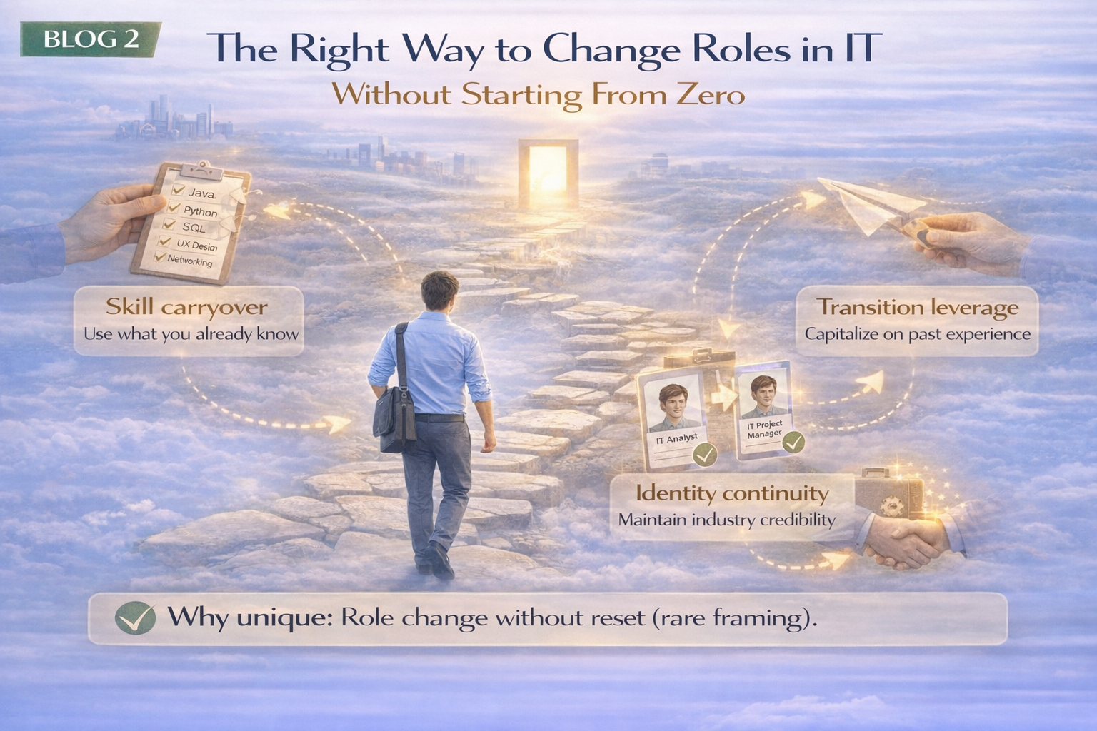 The right way to change roles in IT without starting from zero