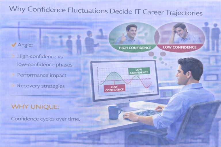 Confidence fluctuations shaping IT career trajectories