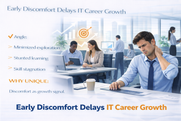 Why ignoring early discomfort slows IT career growth