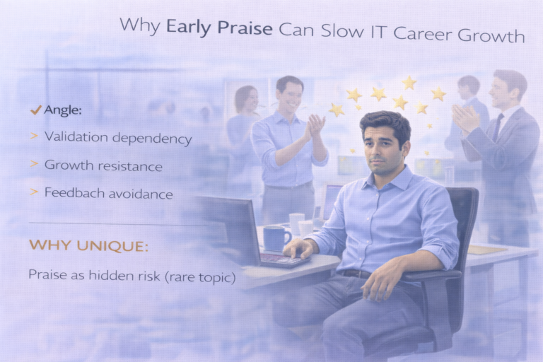 Why early praise can quietly slow long-term IT career growth