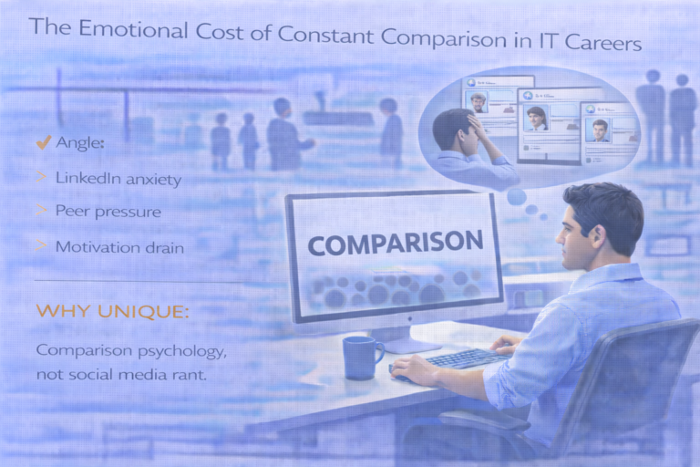 Emotional cost of constant comparison in IT careers