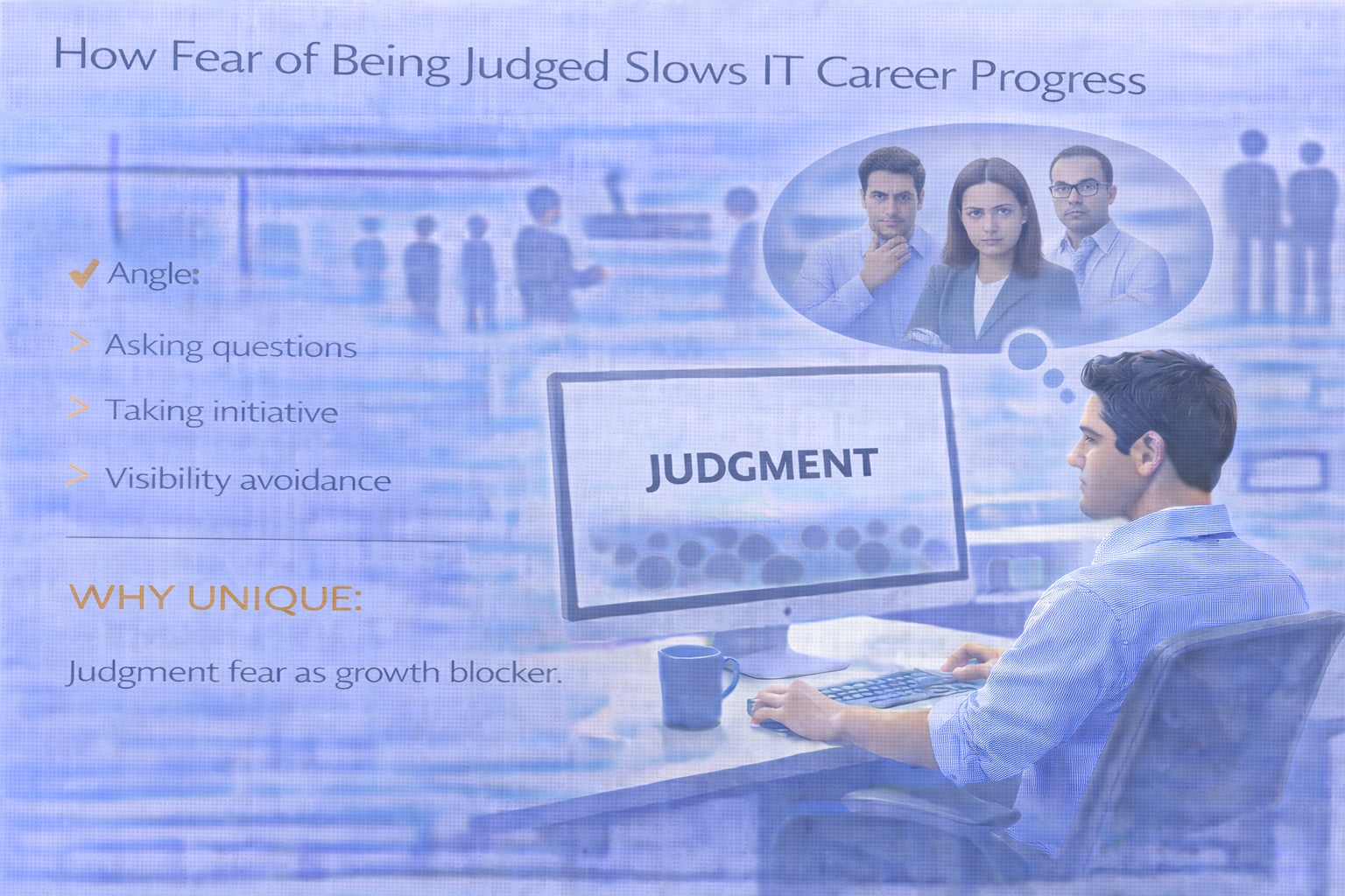 Fear of being judged slowing IT career progress