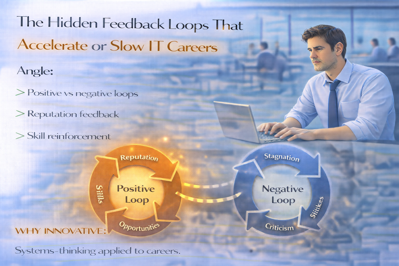 Hidden feedback loops that accelerate or slow IT careers