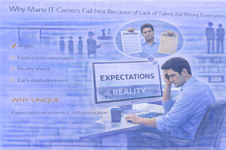 IT careers failing due to wrong expectations despite talent