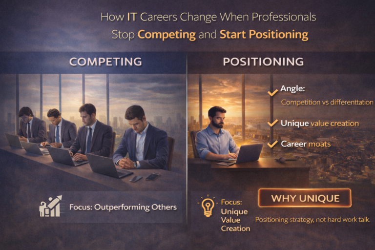 How IT careers change when professionals stop competing and focus on positioning and differentiation