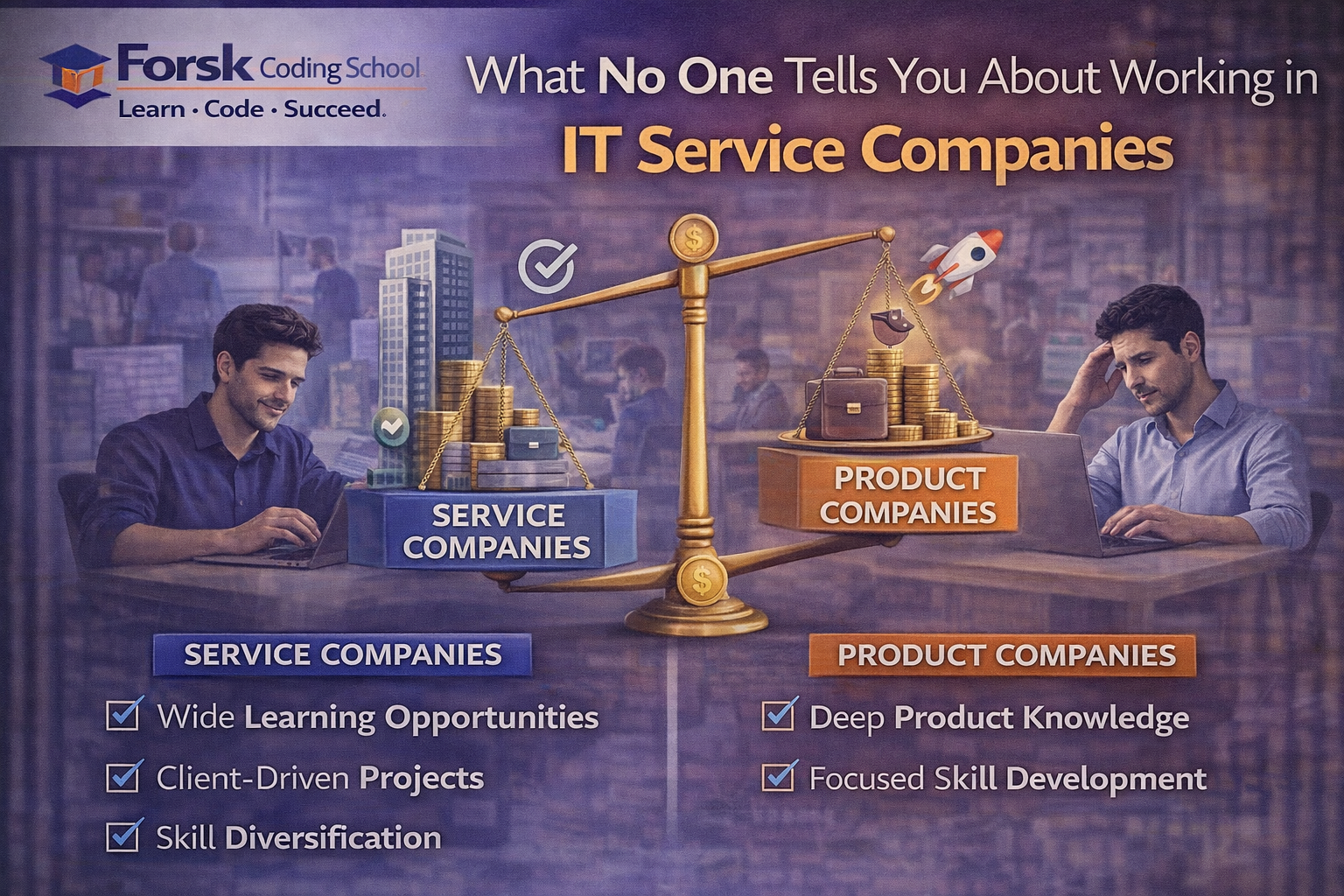 IT professional working in an IT service company handling client projects and learning real-world systems