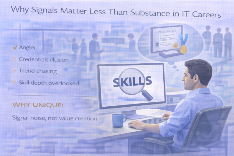 How misleading feedback can quietly delay long-term IT career growth