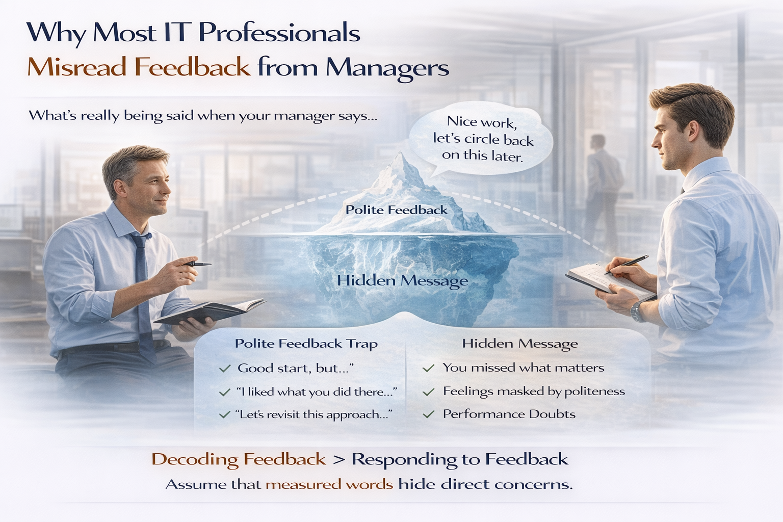 Why IT professionals misread feedback from managers